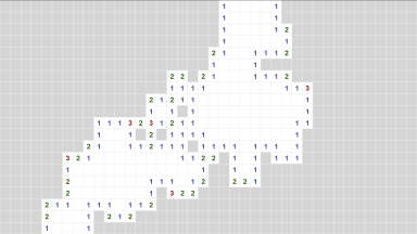 Screenshot of the Minesweeper game